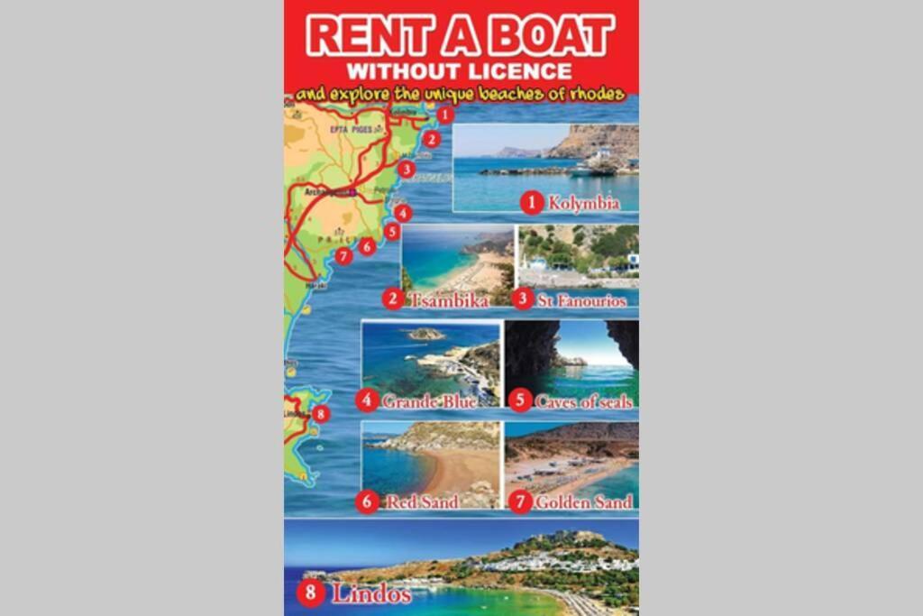 Appartamento Stegna On Sea Apt Archangelos  Esterno foto